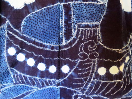 shibori ship - prow detail Daily Japanese Textile IMG_1042